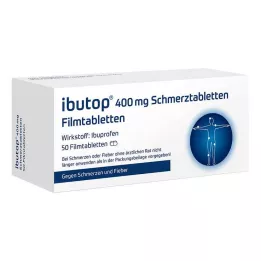 IBUTOP 400 mg pretsāpju apvalkotās tabletes, 50 gab
