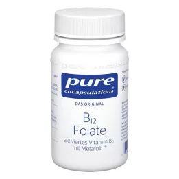 PURE ENCAPSULATIONS B12 folātu kapsulas, 90 kapsulas