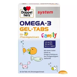 DOPPELHERZ Omega-3 Gel-Tabs ģimenes sistēma, 60 gab