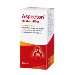 ASPECTON Klepus nomācošs līdzeklis Islandes sūnu sula, 200 ml