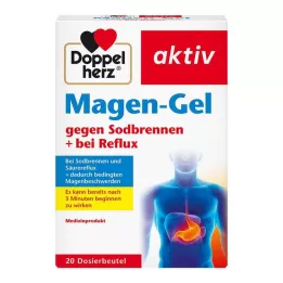 DOPPELHERZ Kuņģa želeja pret grēmas + refluksu, 20 gab