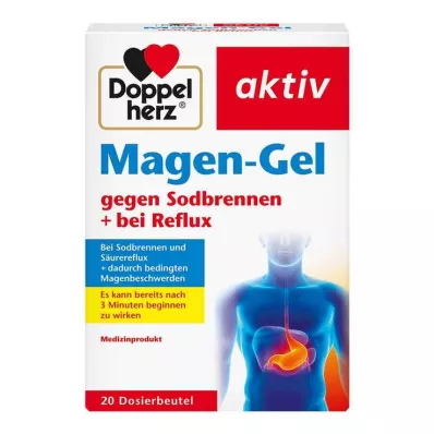 DOPPELHERZ Kuņģa želeja pret grēmas + refluksu, 20 gab