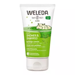 WELEDA Kids 2in1 duša &amp; Šampūns Tangy Lime, 150 ml
