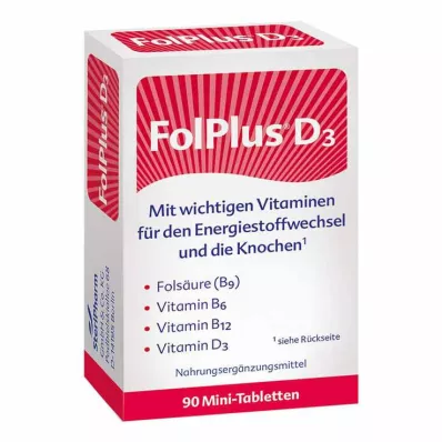 Folplus + D3 tabletes, 90 gab Folplus + D3 tabletes, 90 gab