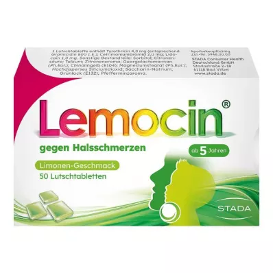 Lemocin® pret sāpēm kaklā, 50 gab Lemocin® pret sāpēm kaklā, 50 gab