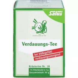 VERDAUUNGS-TEE Zāļu tējas Nr. 18 Salus filtrēšanas maisiņi, 15 gab