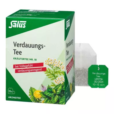 VERDAUUNGS-TEE Zāļu tējas Nr. 18 Salus filtrēšanas maisiņi, 15 gab VERDAUUNGS-TEE Zāļu tējas Nr. 18 Salus filtrēšanas maisiņi, 15 gab
