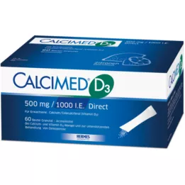 CALCIMED D3 500 mg/1000 I.U. Tiešās granulas, 60 gab