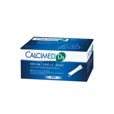CALCIMED D3 500 mg/1000 I.U. Tiešās granulas, 60 gab