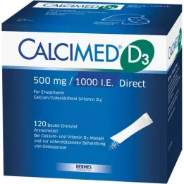 CALCIMED D3 500 mg/1000 I.U. Tiešās granulas, 120 gab