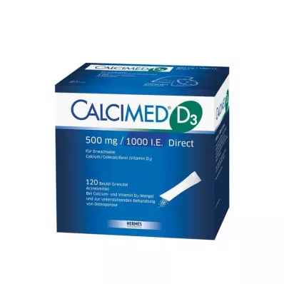CALCIMED D3 500 mg/1000 I.U. Tiešās granulas, 120 gab
