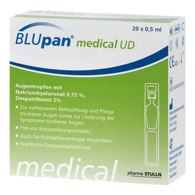 BLUPAN medicīniskie UD acu pilieni, 20X0,5 ml
