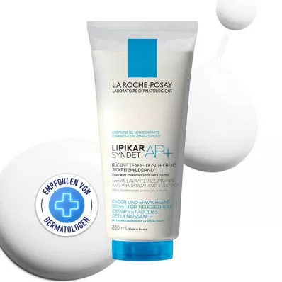 ROCHE-POSAY Lipikar Syndet AP+ attīrošais krēmgels, 200 ml ROCHE-POSAY Lipikar Syndet AP+ attīrošais krēmgels, 200 ml