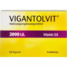 VIGANTOLVIT 2000 I.U. D3 vitamīna mīkstās kapsulas, 60 gab