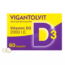 VIGANTOLVIT 2000 I.U. D3 vitamīna mīkstās kapsulas, 60 gab
