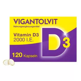 VIGANTOLVIT 2000 I.U. D3 vitamīna mīkstās kapsulas, 120 gab