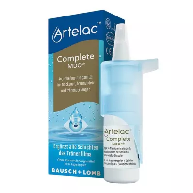 Artelac Complete MDO acu pilieni sausām/asainām acīm, 10 ml Artelac Complete MDO acu pilieni sausām/asainām acīm, 10 ml