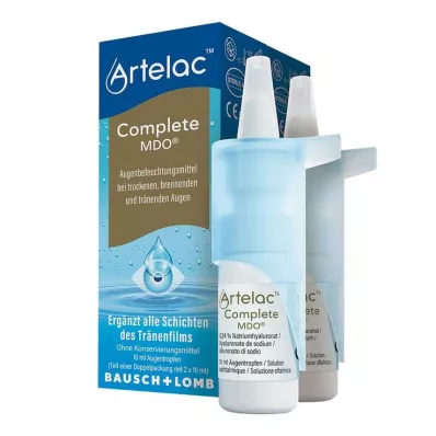 Artelac Complete MDO acu pilieni sausām/asainošām acīm, 2X10 ml