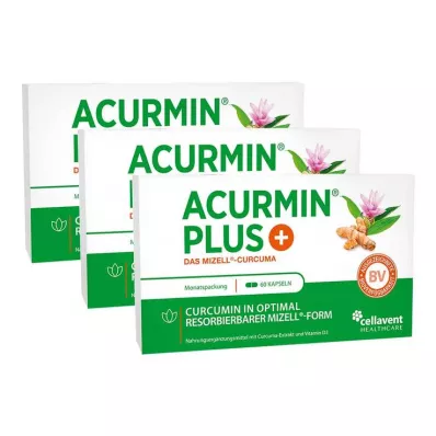 Acurmin Plus The Micellar Curcuma mīkstās kapsulas, 180 gab Acurmin Plus The Micellar Curcuma mīkstās kapsulas, 180 gab