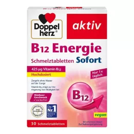 DOPPELHERZ B12 Energy tūlītējas kušanas tabletes, 30 kapsulas