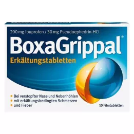 BOXAGRIPPAL Aukstuma tabletes 200 mg/30 mg FTA, 10 gab