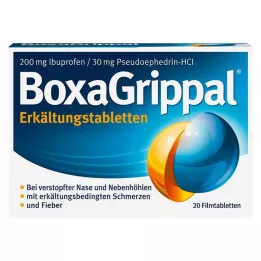 BOXAGRIPPAL Aukstuma tabletes 200 mg/30 mg FTA, 20 gab