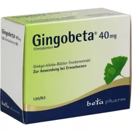 GINGOBETA 40 mg apvalkotās tabletes, 120 gab