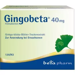 GINGOBETA 40 mg apvalkotās tabletes, 120 gab