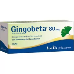 GINGOBETA 80 mg apvalkotās tabletes, 60 gab