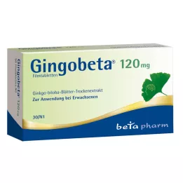 GINGOBETA 120 mg apvalkotās tabletes, 30 gab
