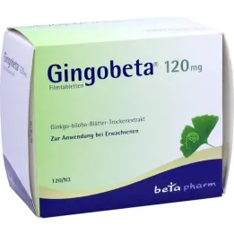 GINGOBETA 120 mg apvalkotās tabletes, 120 gab