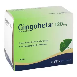 GINGOBETA 120 mg apvalkotās tabletes, 120 gab