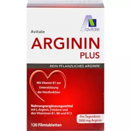 ARGININ PLUS B1+B6+B12+Folijskābe apvalkotās tabletes, 120 gab