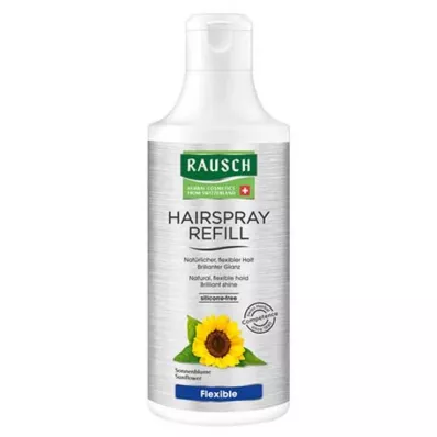 RAUSCH HAIRSPRAY Elastīgs uzpildes flakons bez aerosola, 400 ml