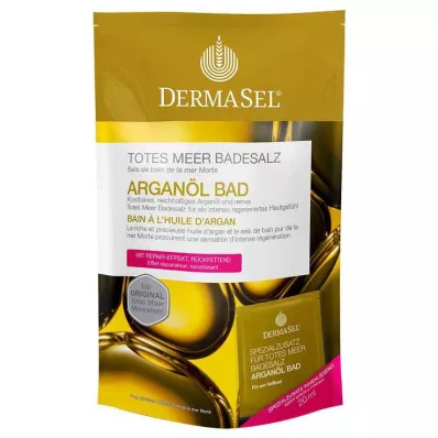 DERMASEL Nāves jūras vannas sāļi + argana eļļa, 1 p