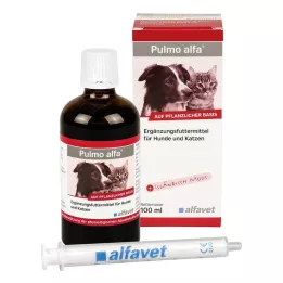 PULMO ALFA Papildbarības šķidrums suņiem/kaķiem, 100 ml