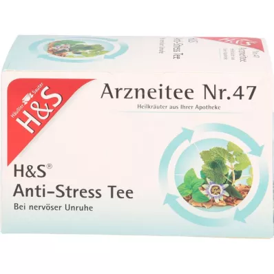 H&amp;S Anti-stress tējas filtrēšanas maisiņš, 20X2,0 g