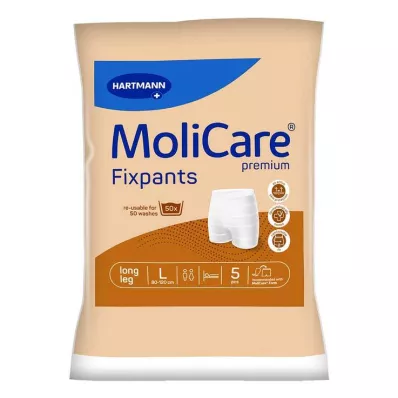 MOLICARE Premium Fixpants garās bikses L izmērs, 5 gab