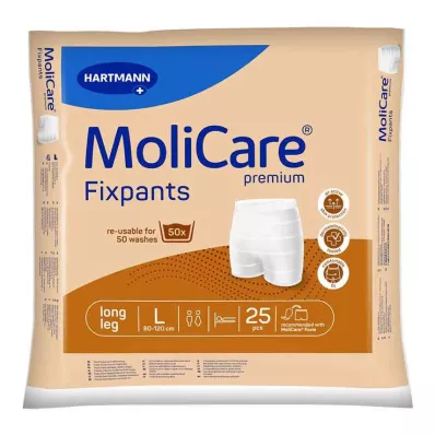 MOLICARE Premium Fixpants garās bikses L izmērs, 25 gab