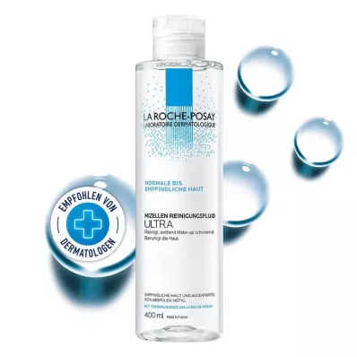 ROCHE-POSAY Micelārais tīrīšanas šķidrums jutīgai ādai, 400 ml