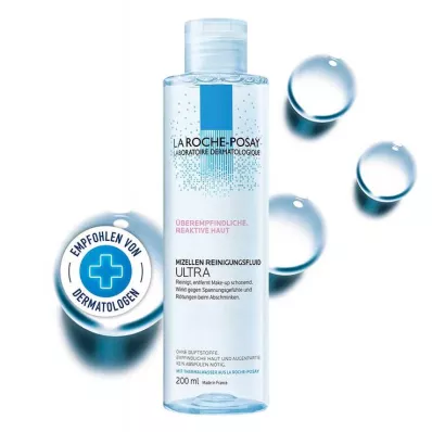 ROCHE-POSAY Micelārais attīrošais šķidrums reaktīvai ādai, 200 ml
