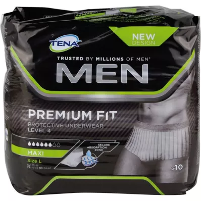 TENA MEN Level 4 Premium Fit Prot. apakšveļa L, 10 gab