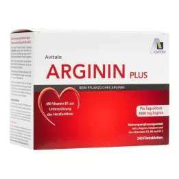 ARGININ PLUS B1+B6+B12+Folskābe apvalkotās tabletes, 240 gab