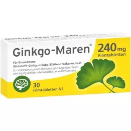 GINKGO-MAREN 240 mg apvalkotās tabletes, 30 gab