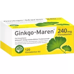 GINKGO-MAREN 240 mg apvalkotās tabletes, 120 gab