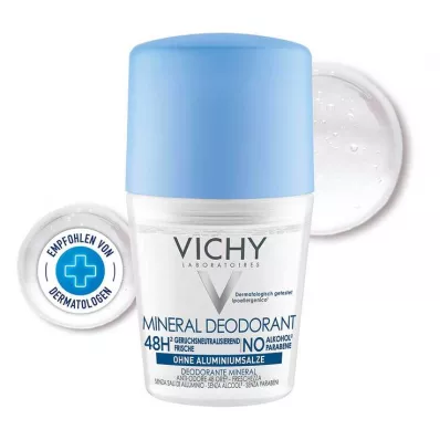 VICHY DEO Roll-on Mineral 48h bez alumīnija, 50 ml