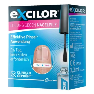 excilor šķīdums pret nagu sēnīti, 1X3,3 ml excilor šķīdums pret nagu sēnīti, 1X3,3 ml