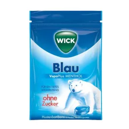 WICK BLAU Mentola konfektes bez cukura maisiņa, 72 g