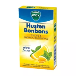 WICK Citronu & dabīgā mentola konfektes bez cukura Clickbox, 46 g