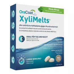 ORACOAT XyliMelts līmes tabletes maiga piparmētra, 40 gab